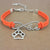 Bracelet Infini Chien (Orange) /  bracelet infini réglable