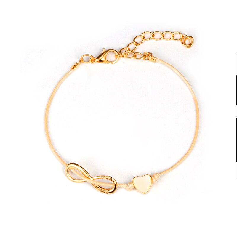 Bracelet Infini Cœur /  bracelet infini cordon