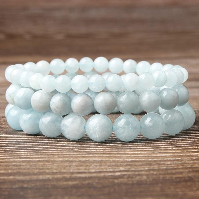 Bracelet En Aquamarine Naturelle
