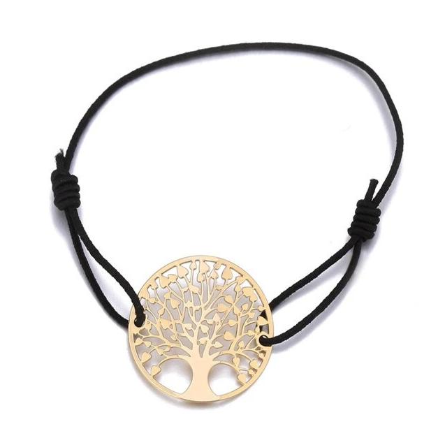 Bracelet Cordon Femme Arbre De Vie porte-bonheur