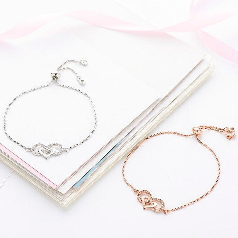 Bracelet Cœur Et Infini st valentin