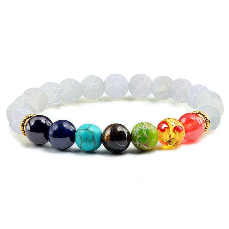 Bracelet Avec 7 Chakras En Perles Evie,  bracelet reiki 7 chakras
