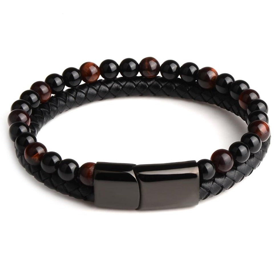 Bracelet Oeil Du Tigre Homme Pierre Naturelle