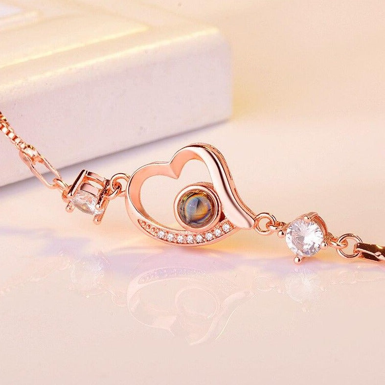 Bracelet Cœur Fête Des Mères diamant