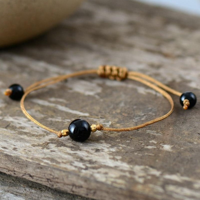 Bracelet En Pierre D'Agate Naturelle