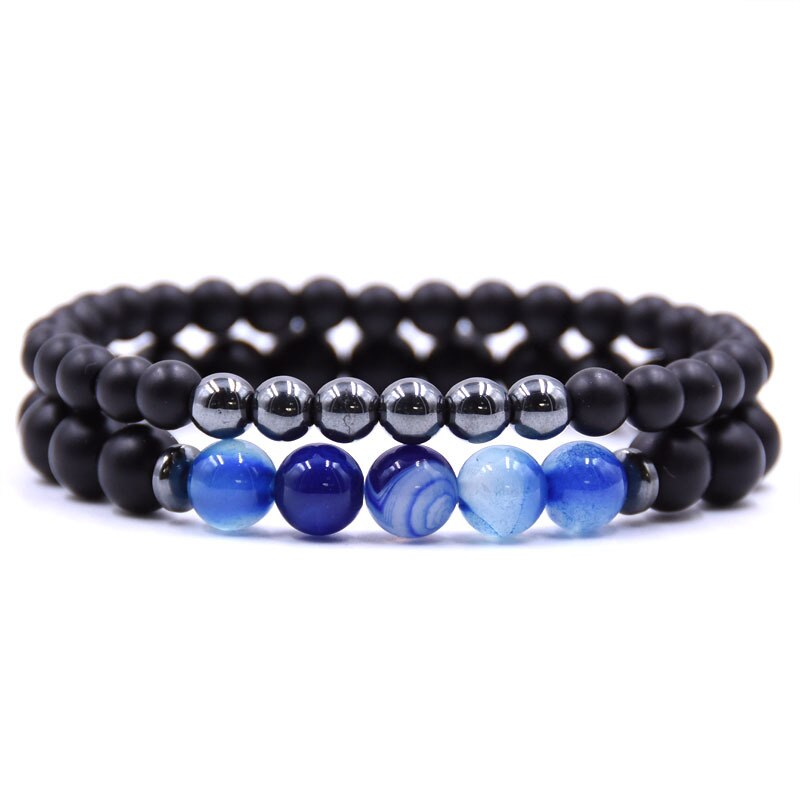 Bracelet Couple Pierre Naturelle