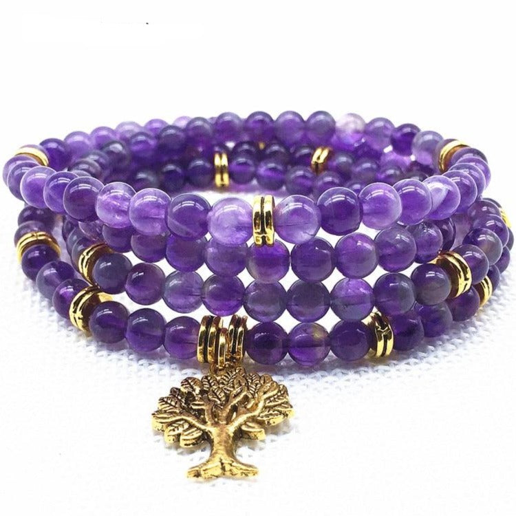 Bracelet Mala En Améthyste