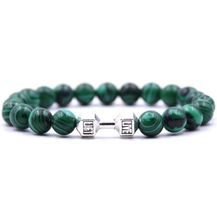 Bracelet Pierre Malachite homme