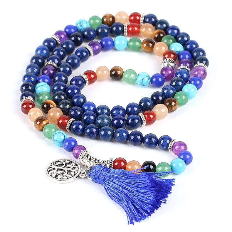 Bracelet Mala 7 Chakras Pour Reiki Julieta,  bracelet de 7 chakras
