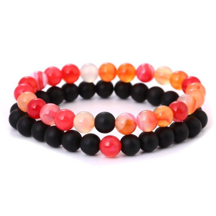 Bracelet Couple Perle à distance