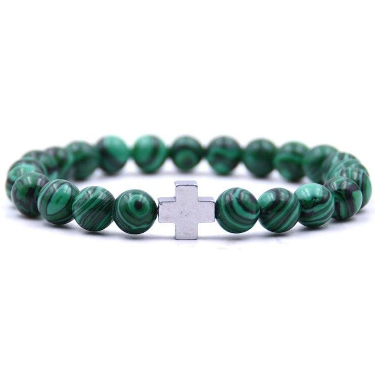 Bracelet Pierre Malachite naturelle