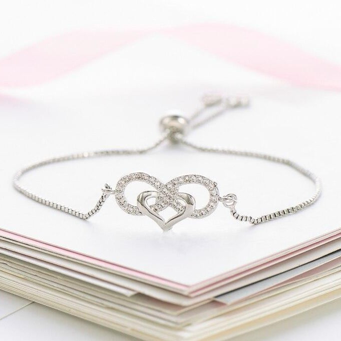 Bracelet Cœur Et Infini entrelacé