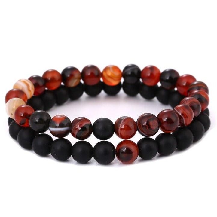 Bracelet Couple Perle initiale