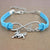 Bracelet Infini Cheval (Bleu) /  bracelet infini homme et femme