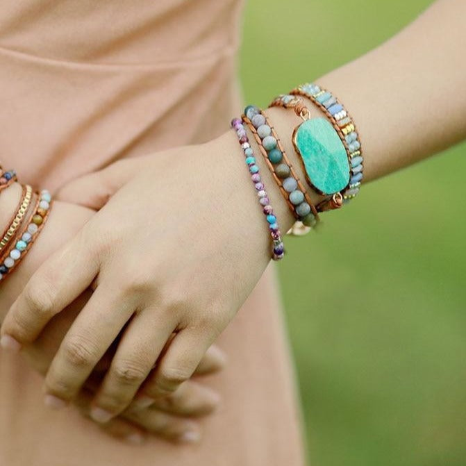 Bracelet Pour Femme En Jaspe