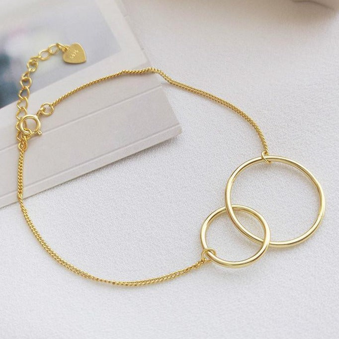 Bracelet Infini Couleur Or Jaune