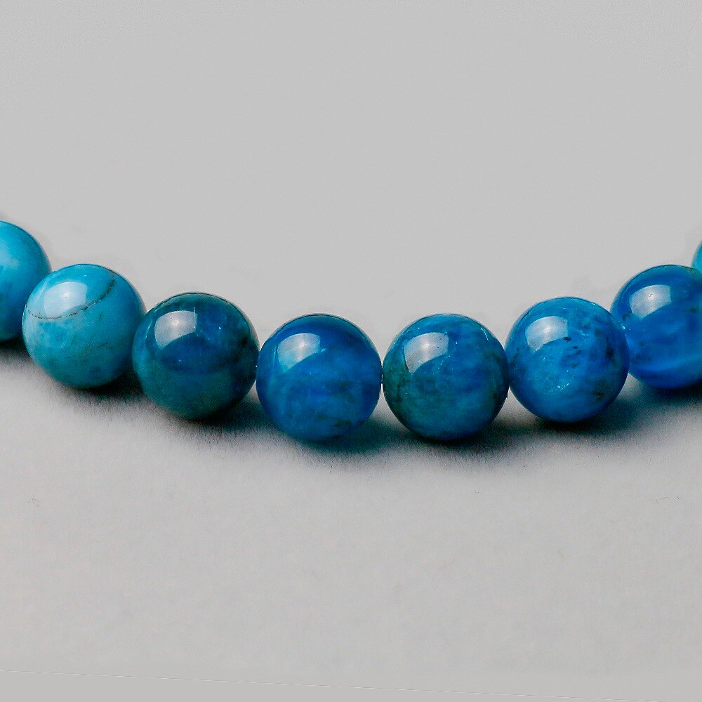 Pierre Apatite Bleue En Bracelet