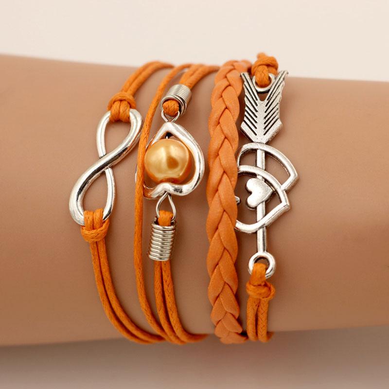 Bracelet Infini Cordon Rowan (Chaine De Corde) /  bracelet infini gravé femme