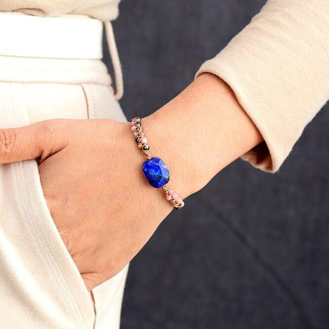 Bracelet Lapis Lazuli Femme