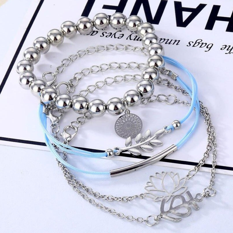 Bracelet Ancre Lotus