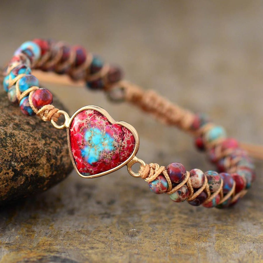 Bracelet Jaspe Dalmatien