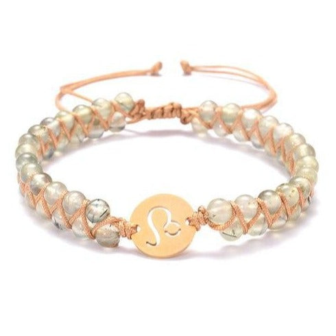 Bracelet Pierre Naturelle Signe Astrologique Lion