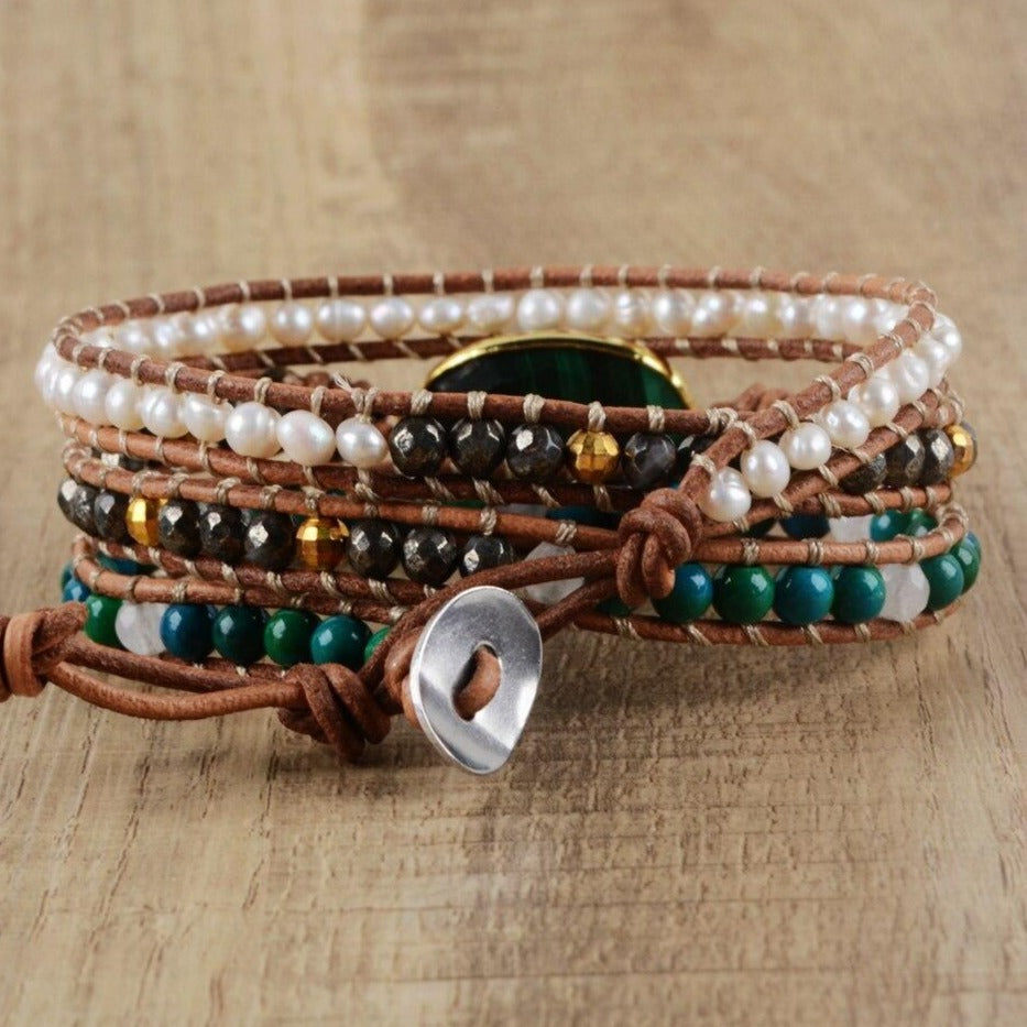 Bracelet Malachite Femme