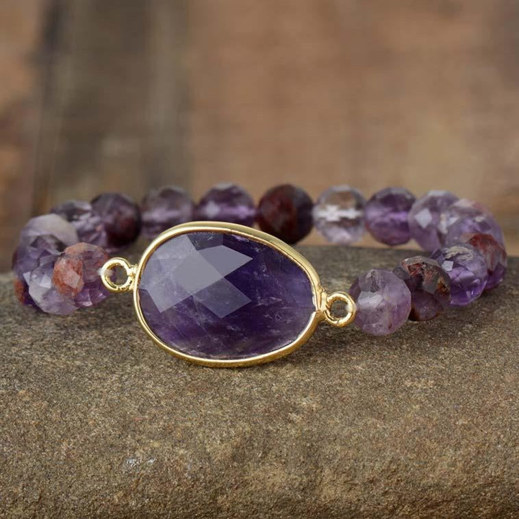 Bracelet En Améthyste Pour Femme