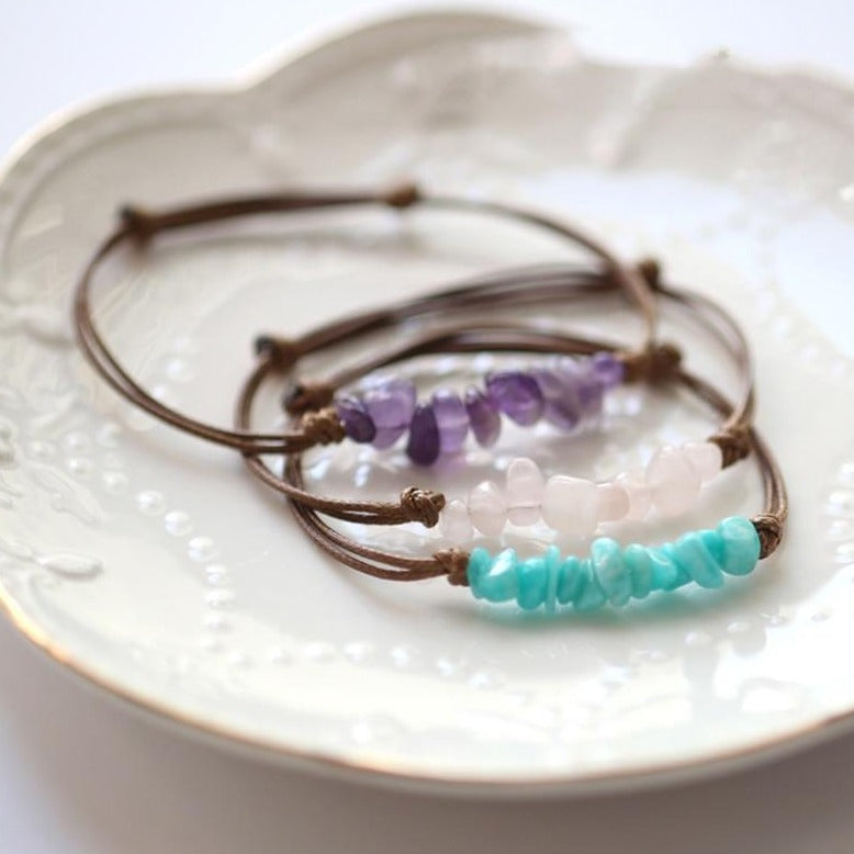 Bracelet Améthyste Lithothérapie femme