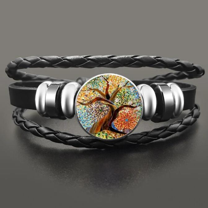 Bracelet Arbre De Vie Cuir