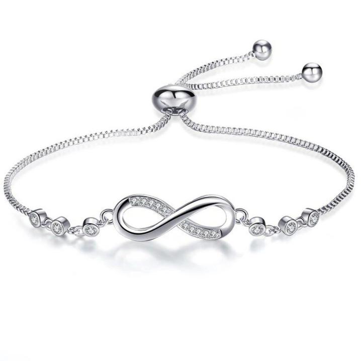 Bracelet Infini Argent Femme Véritable