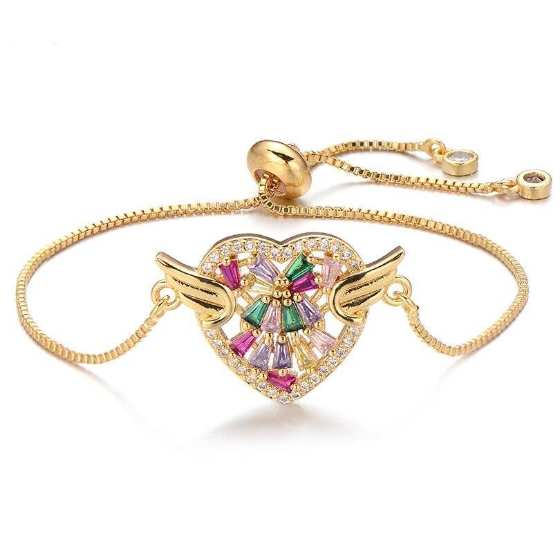 Bracelet Cœur Suzanne (Pierres incrustées) femme