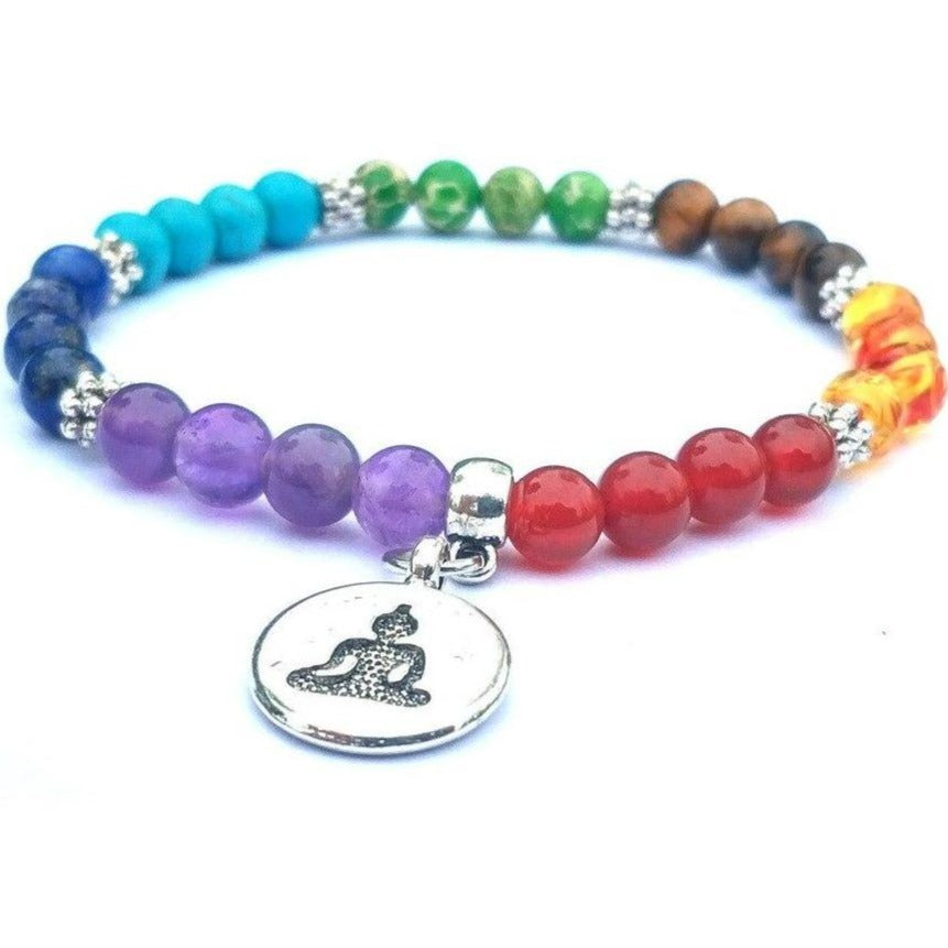 Bracelet Avec 7 Chakras Bouddha