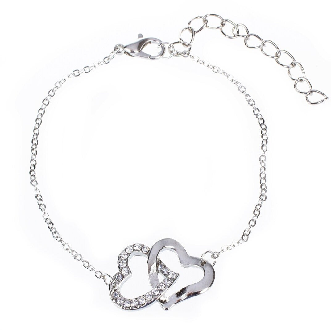 Bracelet Avec Deux Cœurs