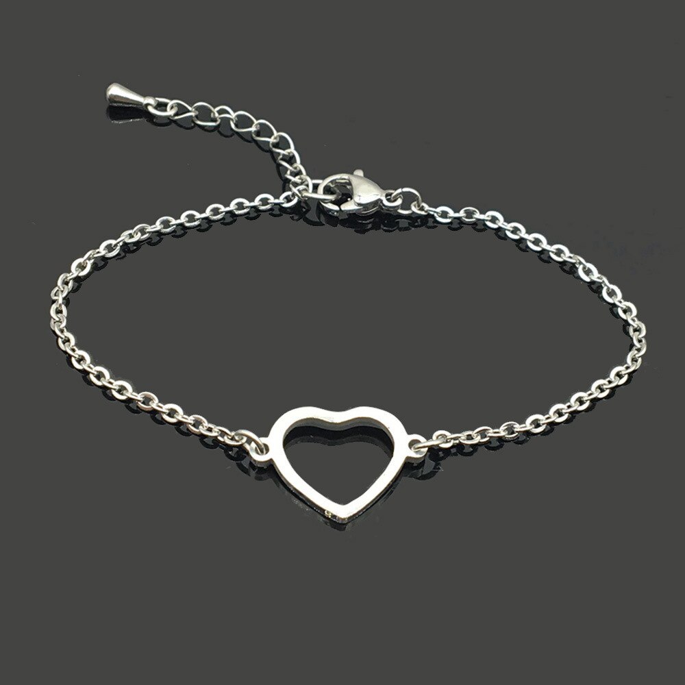 Bracelet Avec Un Coeur argent