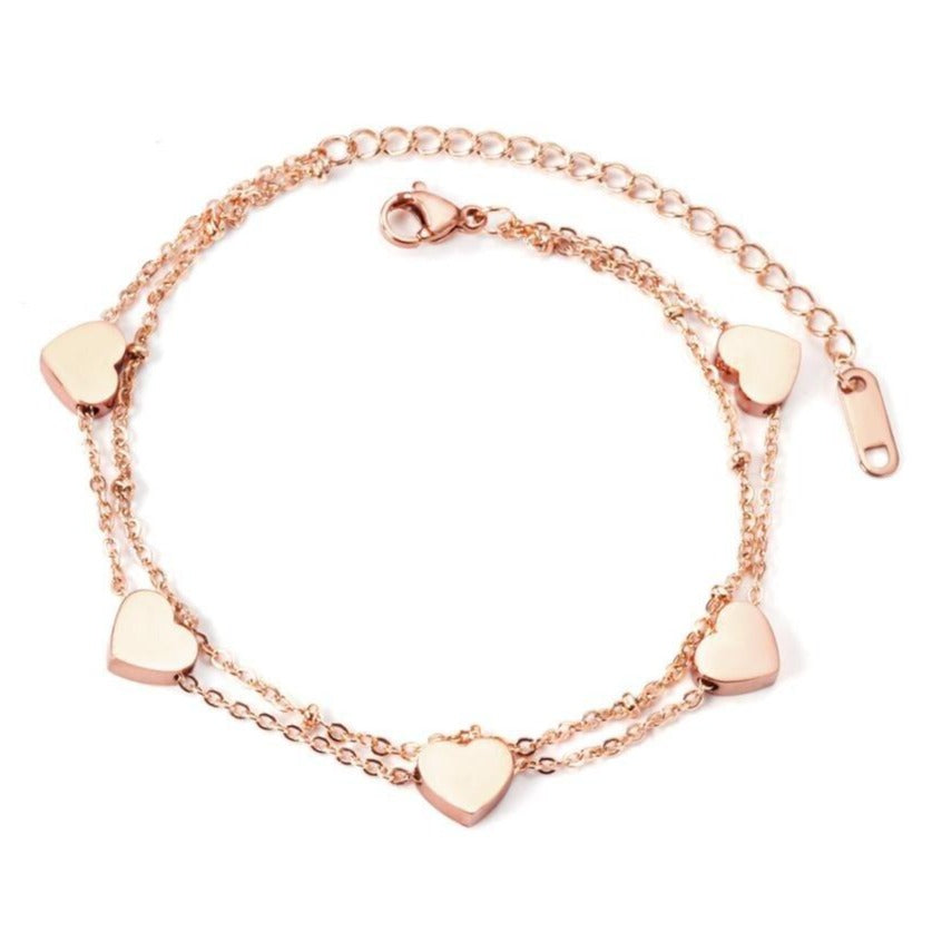 Bracelet Coeur Rose Gold