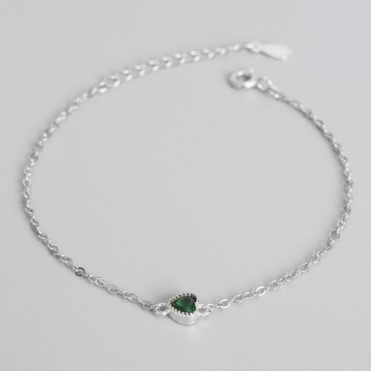 Bracelet Coeur Vert
