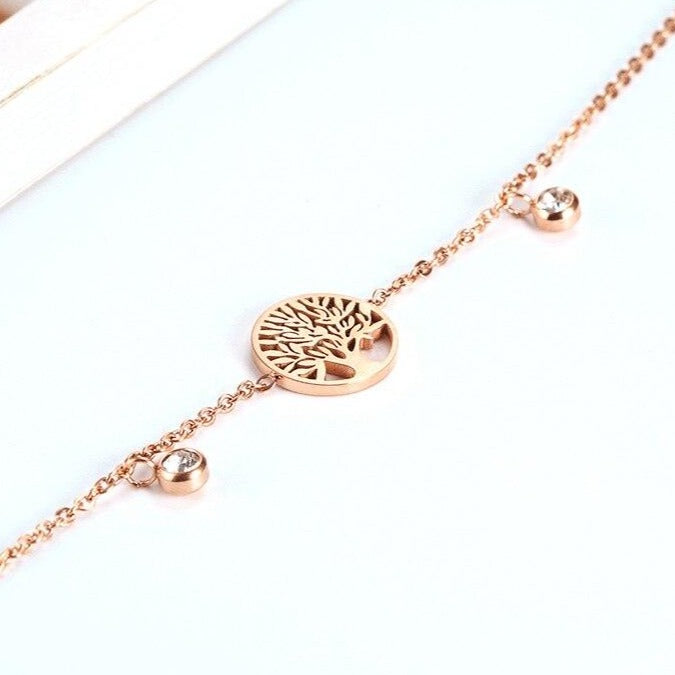 Bracelet Arbre De Vie Or