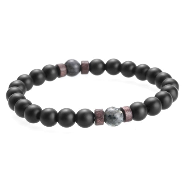 Bracelet Bouddha Noir Mat
