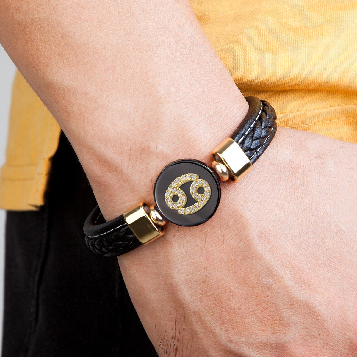 Bracelet Signe Astrologique Capricorne (Cuir) homme