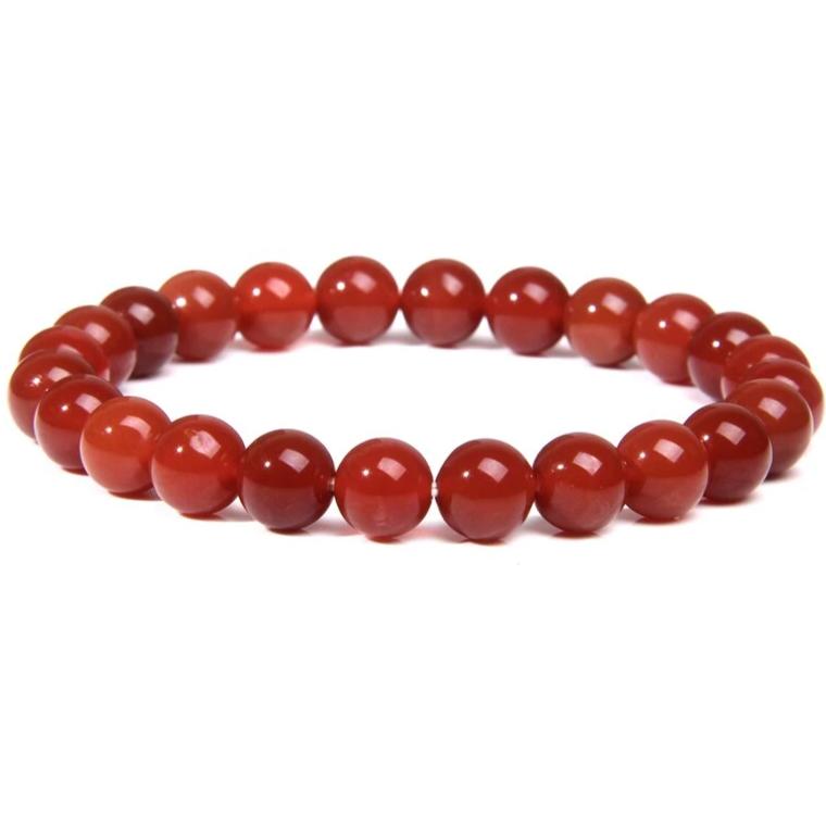 Pierre Agate Mousse En Bracelet