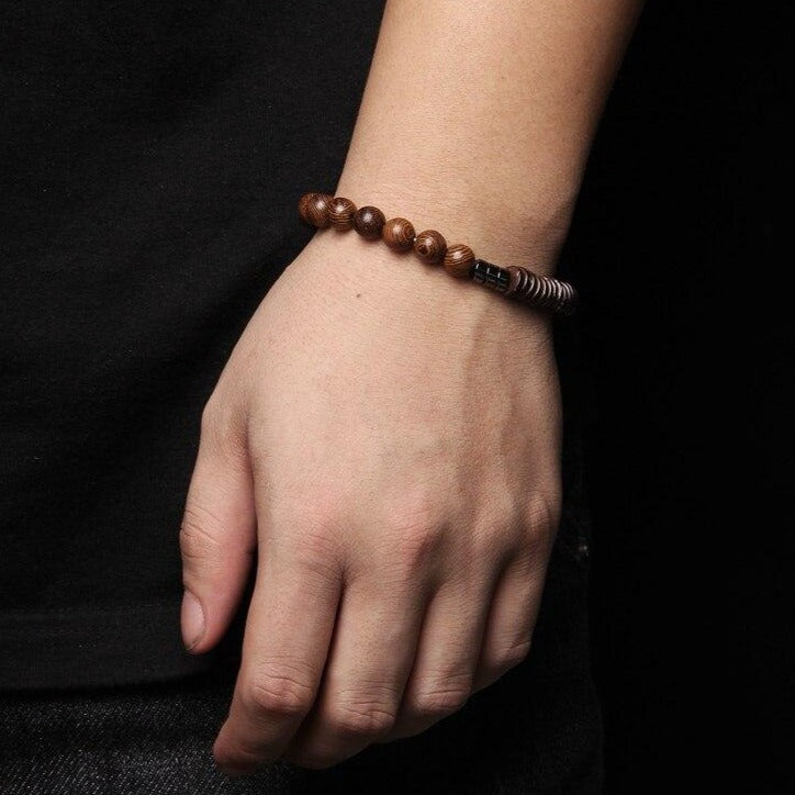 Bracelet Pour Homme En Perles Naturelles