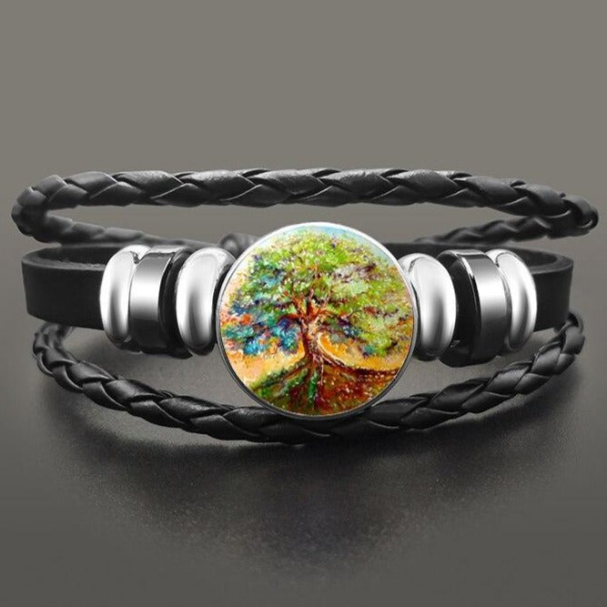 Bracelet Arbre De Vie Cuir