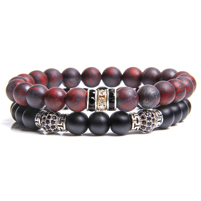 Bracelet Pour Homme Tendance (En Perles)