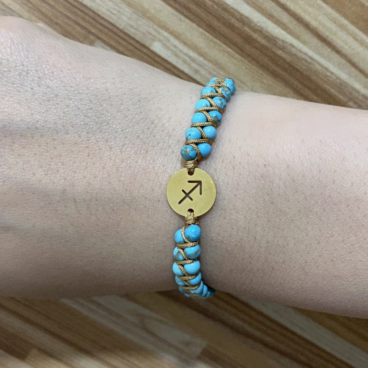 Bracelet Pierre Naturelle Signe Astrologique Sagittaire zodiaque