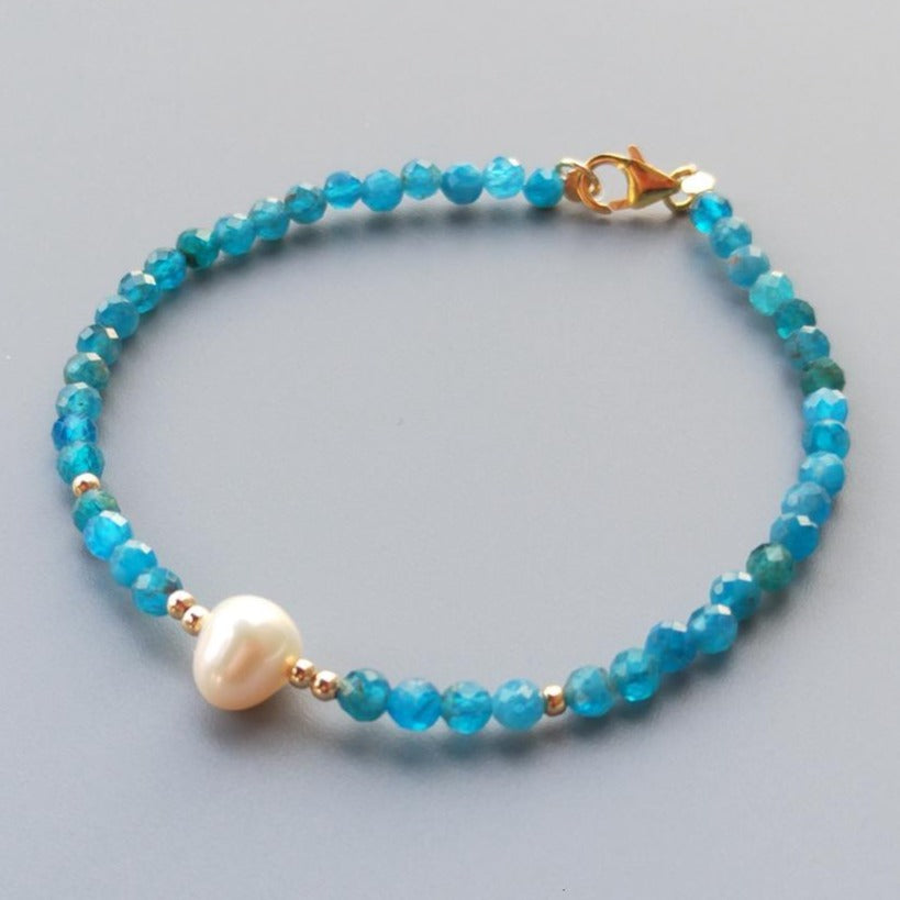 Bracelet Apatite Bleue