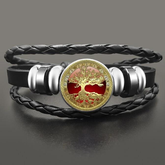 Bracelet Arbre De Vie Cuir