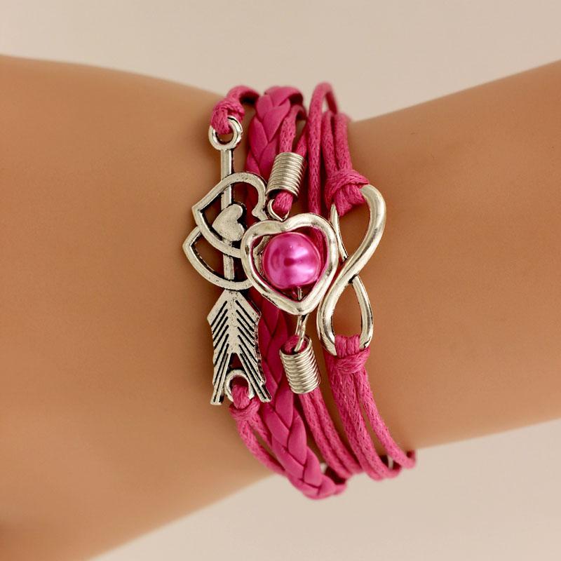 Bracelet Infini Cordon Addyson (Chaine De Corde) /  infinity bracelet and necklace