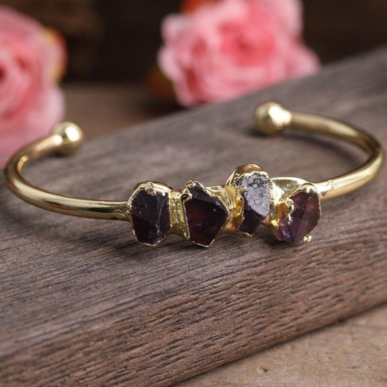 Bracelet Améthyste Or