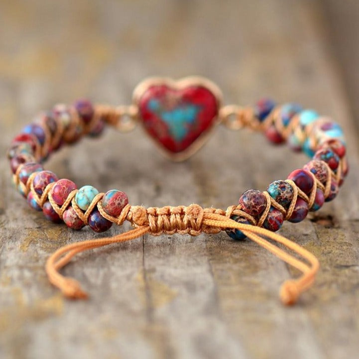 Bracelet Jaspe Dalmatien